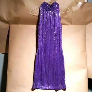 Vintage Niteline purple sequins dress